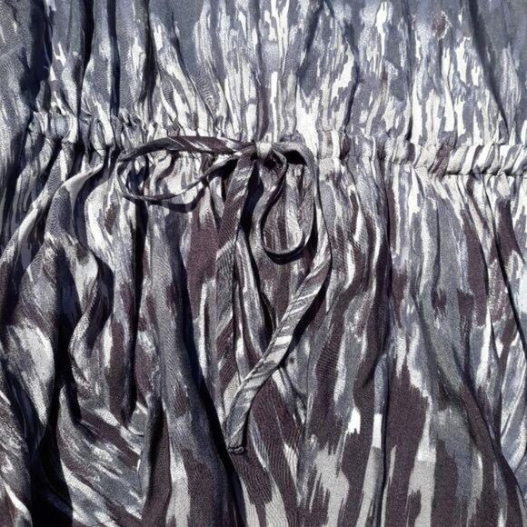 Express Top Womens XS Ombre Paint Splatter Striped Batwing Cape Cutout Shoulders - Picture 4 of 14